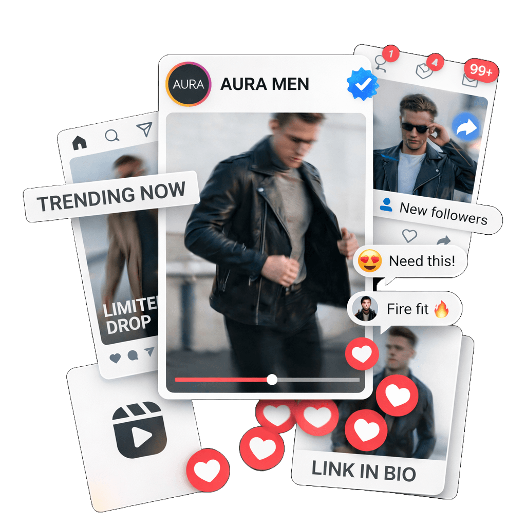 Social media feed interface